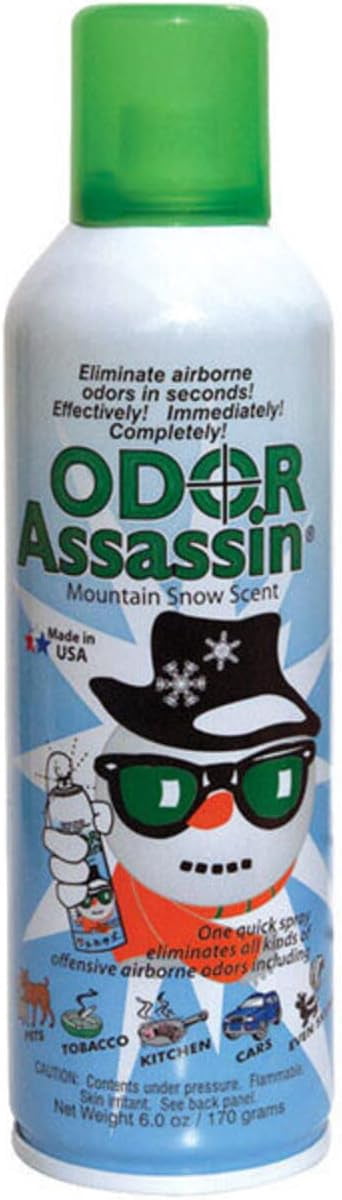 Odor Assassin Convenient Sprays Mountain Snow Scent Odor Control Spray 6 oz Liquid