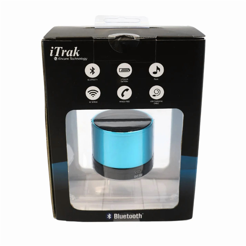 iTrak Bluetooth Mini Speaker, 1 Count, BLUE