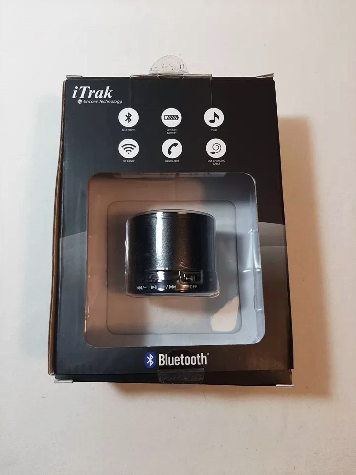 iTrak Bluetooth Mini Speaker, 1 Count, RED