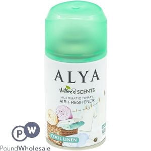 ALYA Nature's Scents Automatic Spray Air Freshener, Cool Linen, Cool Linen, 60 Days (1 Count)