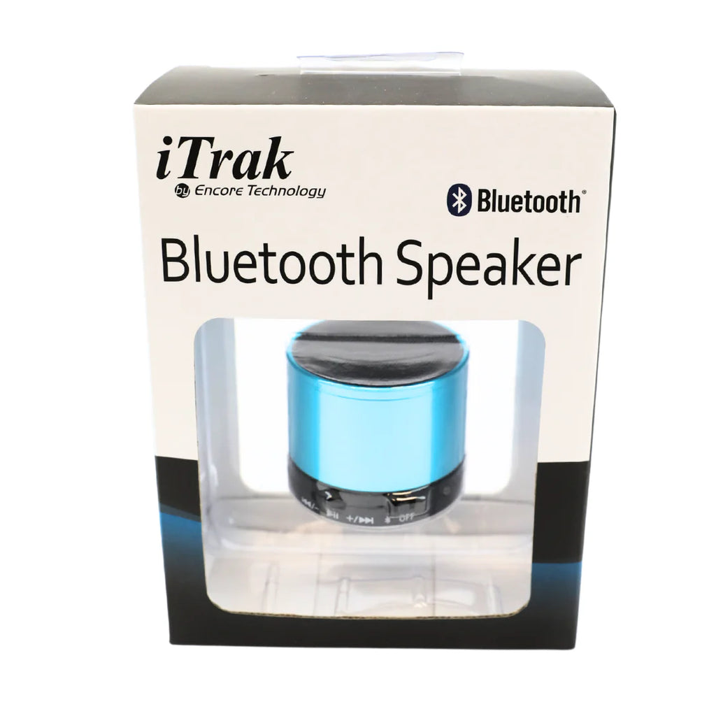 iTrak Bluetooth Mini Speaker, 1 Count, BLUE