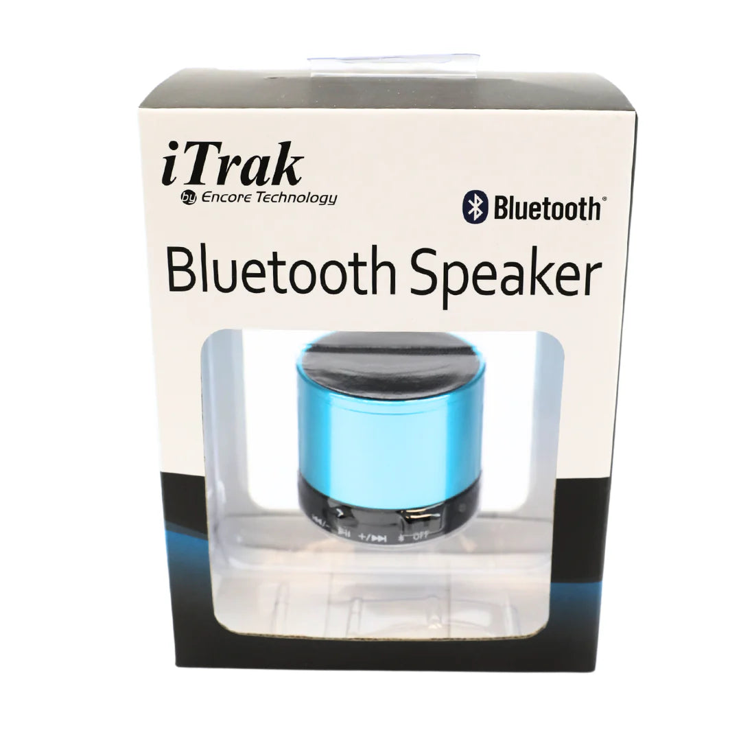 iTrak Bluetooth Mini Speaker, 1 Count, BLUE